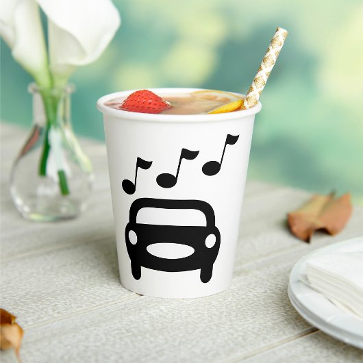 Gobelets En Papier Voiture musicale