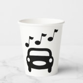 Gobelets En Papier Voiture musicale (Recto)