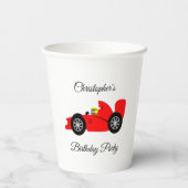 Gobelets En Papier Voiture Red Racing (Verso)