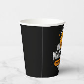 Gobelets En Papier Volleyball AJOUTER TEXTE École Varsity Team Joueur (Droite)