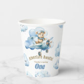 Gobelets En Papier Vols amusants : Teddy's First Birthday Adventure (Recto)