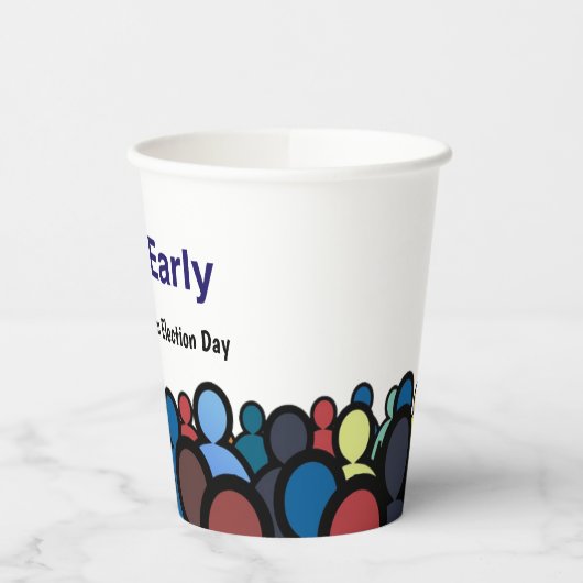 Gobelets En Papier Vote anticipé (Gauche)