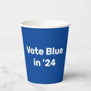 Gobelets En Papier Vote Blue en 2024