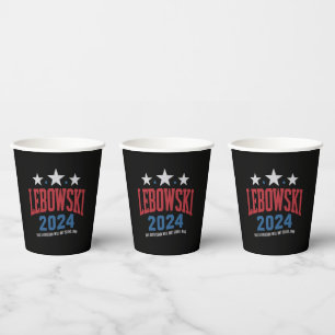Gobelets En Papier Vote élection politique drôle Lebowski 2024