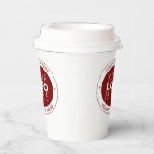 Gobelets En Papier Votre logo et votre texte personnalisable | Couleu (Droite)