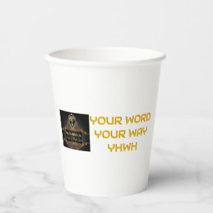 Gobelets En Papier Votre Parole À Votre Façon YHWH