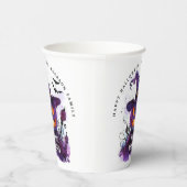 Gobelets En Papier Vous avez été appelé sorcière Citrouille violette (Droite)