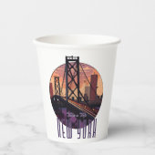 Gobelets En Papier Voyage à New York (Recto)