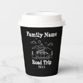 Gobelets En Papier Voyage routier familial sur mesure RV (Verso)
