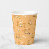 Gobelets En Papier Voyage sur route | Peanuts Snoopy Beach Motif (Gauche)