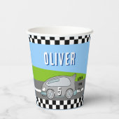 Gobelets En Papier Vroom Vroom Racing Voiture Road Boy Fête d'anniver (Verso)