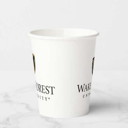 Gobelets En Papier Wake Forest University Wordmark (Gauche)