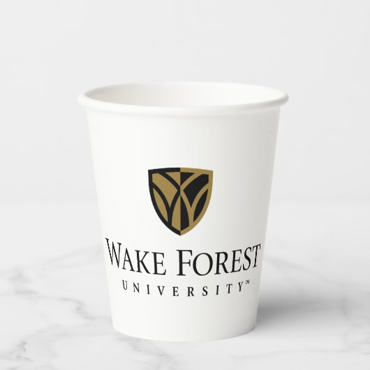 Gobelets En Papier Wake Forest University Wordmark (Recto)