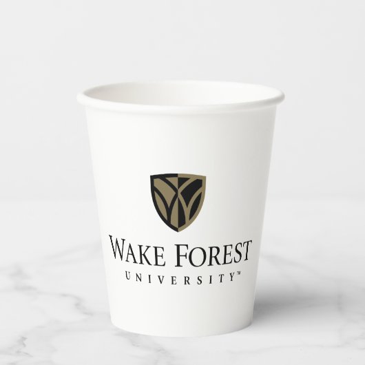 Gobelets En Papier Wake Forest University Wordmark (Recto)