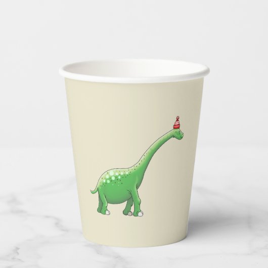 Gobelets En Papier Walter les tasses de papier Dinosaur (Verso)