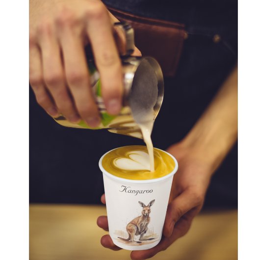 Gobelets En Papier Wanderer extérieur : aquarelle Kangaroo personnali