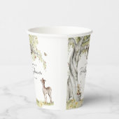 Gobelets En Papier Watercolor Baby shower forestier Woodland (Droite)