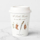 Gobelets En Papier Watercolor Hunter Baby Shower (Verso)