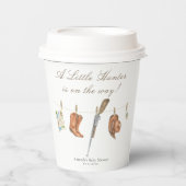 Gobelets En Papier Watercolor Hunter Baby Shower (Recto)