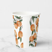 Gobelets En Papier Watercolor Little Cutie Orange Citrus (Droite)