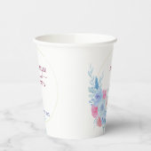 Gobelets En Papier watercolors Florals Modern Botanical Wedding (Gauche)