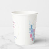 Gobelets En Papier watercolors Florals Modern Botanical Wedding (Droite)