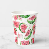 Gobelets En Papier Watermelon Baby Girl Douche (Verso)