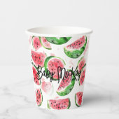 Gobelets En Papier Watermelon Baby Girl Douche (Recto)