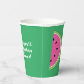 Gobelets En Papier Watermelon Cute Kids 1er anniversaire (Droite)