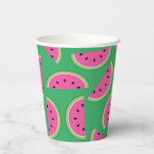 Gobelets En Papier Watermelon Cute Kids 1er anniversaire (Verso)