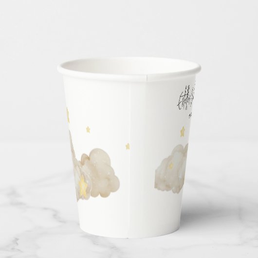 Gobelets En Papier We Are Over The Moon Teddy Bear Baby Shower (Droite)