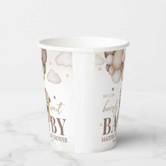 Gobelets En Papier We Can Bearly Wait Baby Shower Paper cup (Droite)