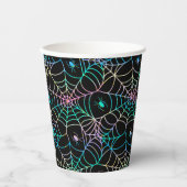 Gobelets En Papier Webs éffrayants et caniveaux Déplaisants Halloween (Recto)