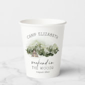 Gobelets En Papier Week-end de camping entre filles dans les bois (Verso)