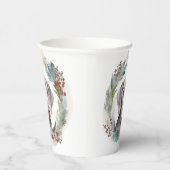 Gobelets En Papier Weimaraner Christmas Wreath Festive Pup (Droite)