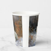 Gobelets En Papier West Highland White Terrier Laissons neiger Noël (Droite)