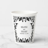 Gobelets En Papier Western Country Cowboy Rustique Mariage (Verso)