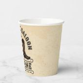 Gobelets En Papier Western Cowboy Boots AJOUTER LE NOM Sheriff Spurs (Gauche)