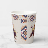 Gobelets En Papier Western Cowboy Bull Rider Aztec fête d'anniversair (Gauche)