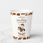 Gobelets En Papier Western Cowboy Rocse Horse Boy Anniversaire (Verso)