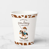 Gobelets En Papier Western Cowboy Rocse Horse Boy Anniversaire (Recto)