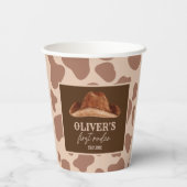 Gobelets En Papier Western First Rodeo Wild West Cowboy 1er anniversa (Verso)