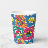 Gobelets En Papier Wham ! Bam ! - Retro Comic Explosions Pop Art (Recto)