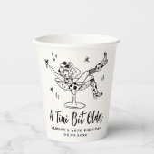 Gobelets En Papier Whimsical A Tini Bit Anniversaire Fête (Recto)