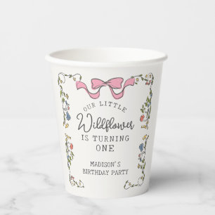 Gobelets En Papier Whimsical Garden Party Floral Doodday