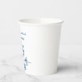 Gobelets En Papier Whimsical Hand Drawn Hanukkah Party Trendy Custom (Gauche)