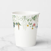 Gobelets En Papier Whimsical Secret Garden Fleurs sauvages (Verso)