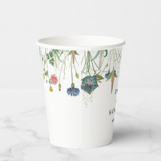 Gobelets En Papier Whimsical Secret Garden Fleurs sauvages (Droite)