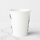 Gobelets En Papier Whimsical Skinny Chat noir (Gauche)
