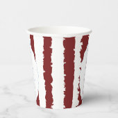 Gobelets En Papier Whimsical Stripes Handwritten Painted Wedding (Droite)